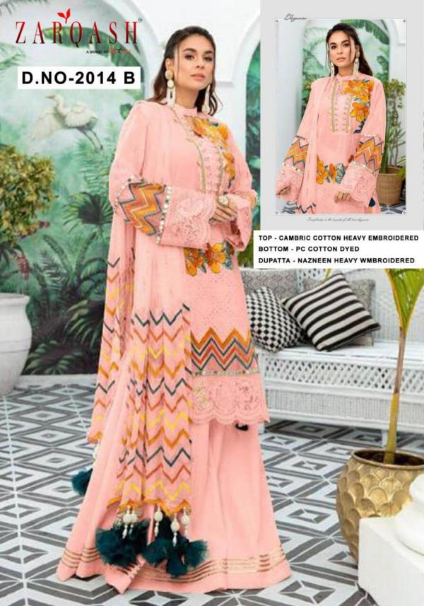 Zarqash Libaas Cotton Embroidery Palistani Style Salwar Collection 